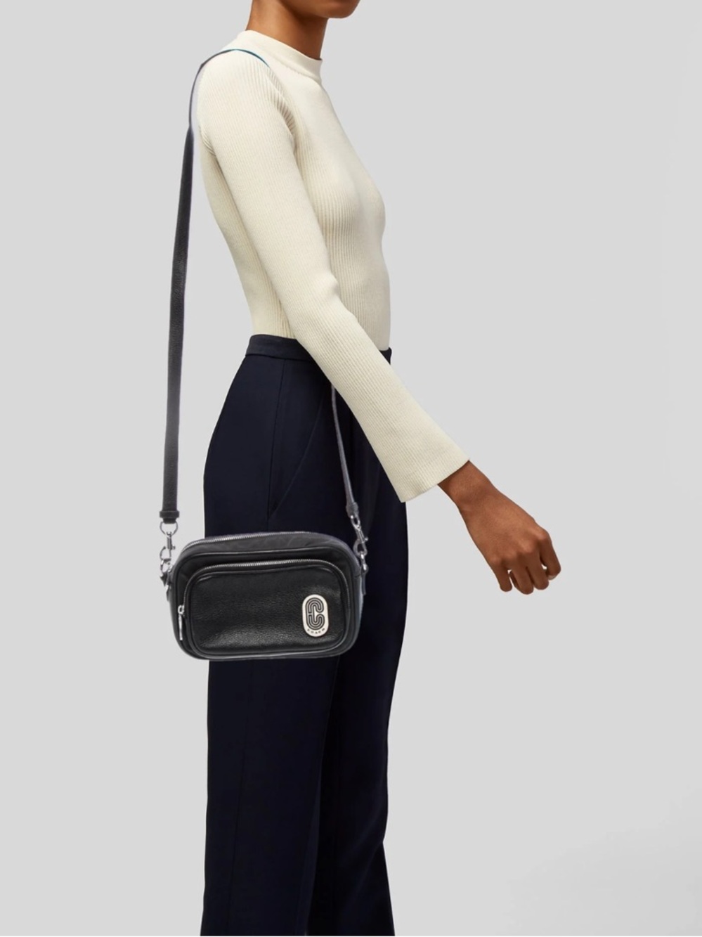 Coach Leather Camera Crossbody